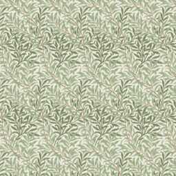 Handmade William Morris Willow Leaves Cotton Cushion Modern Green Accent Throw Pillow - thumbnail 3