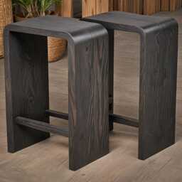 Wooden Stool/Bar Side Table Plant Stand Handcrafted Round Seating Made To Order Gift Idea