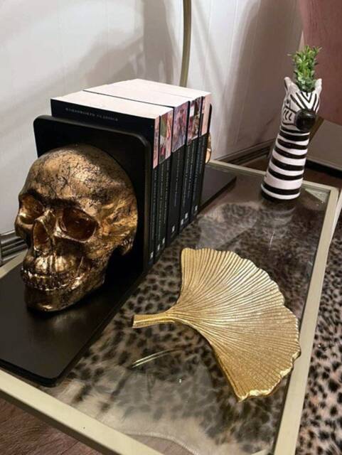 Skull Bookends - Pair // Decor Gothic Handmade By Haus Of Skulls - image 1