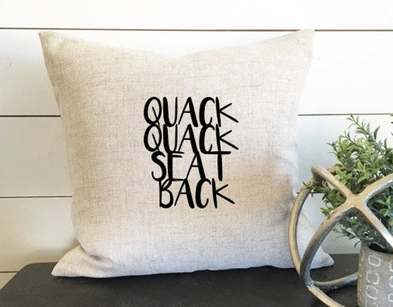 Quak Seat Back Pillow Cover, Kids Room, Decor, Playroom Play Room, 18x18 Pillow, Pillow, Gift, Birthday Gift - image 1