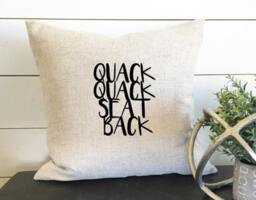 Quak Seat Back Pillow Cover, Kids Room, Decor, Playroom Play Room, 18x18 Pillow, Pillow, Gift, Birthday Gift - thumbnail 1