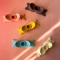 Bow Shaped Candlestick Holder - thumbnail 2