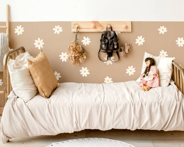 Daisy Wall Decals - Flower Stickers, Nursery Decor, Kids Room Art - image 1