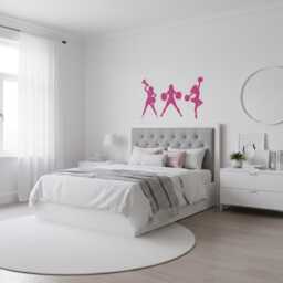 Cheer Wall Art Cheerleader Stickers For Cheer Decor Dance Cheerleading Gift Her Cheering Decals