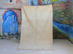 Moroccan Handmade Rug , Beni Ourain Style Morocco Wool Berber Rug, Modern Rug, Hand Woven Azilal - Brown Rug - thumbnail 1