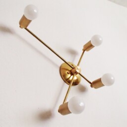 4 Arm Asymmetrical Wall Sconce - Modern Mid Century Living Room Light Entryway Kitchen Dining Bathroom Ul Listed - thumbnail 2