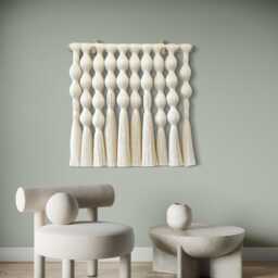 Made To Order/ Neutral Wall Hanging/ Decoration/ Contemporary Art/ Modern Rope Tapestry/ String Art - thumbnail 2