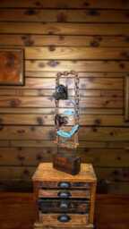 Metal Flower Sculpture Made Of Reclaimed Materials - thumbnail 1