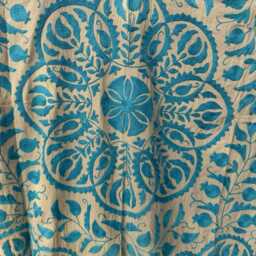 Suzani Quilt Handmade - Traditional Embroidered Bed Cover Bohemian Bedroom Decor - thumbnail 4