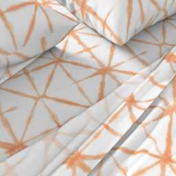 Orange Shibori Sheets - 18 Spice By Theplayfulcrow Tie Dye Japanese Abstract Cotton Sateen Sheet Set Bedding Spoonflower - thumbnail 2