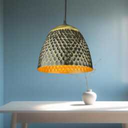 Handmade Hammered Brass Pendant Light Moroccan Style Dome Lamp - thumbnail 1