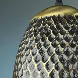Handmade Hammered Brass Pendant Light Moroccan Style Dome Lamp - thumbnail 3