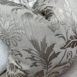 Floral Cushion Cover, Decorative Pillow Mink Cover For Sofa, Scatter Throw Pillow, Textured Designer Fabric - thumbnail 2