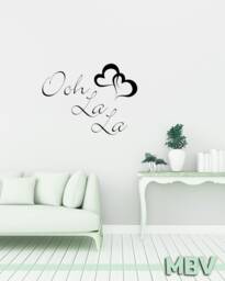Ooh La Wall Decal French Quote Vinyl Sticker - thumbnail 1