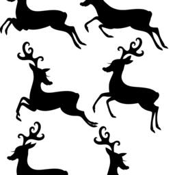 Christmas Reindeer Wall Stickers-Decal-Wall Sticker-Window Decals-Christmas-Reindeer Decals - Stickers - thumbnail 2