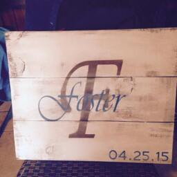 Ooak Personalized Custom Wood Or Canvas Wall Decor 24x24 Hanging Art - thumbnail 3