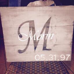 Ooak Personalized Custom Wood Or Canvas Wall Decor 24x24 Hanging Art - thumbnail 2