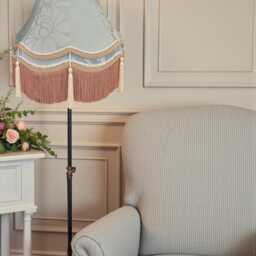 Traditional Duck Egg Blue Fabric Lampshade, Handmade For Table Lamp Bases Floor Standard Shades Ceiling Pendants & Wall Lights - thumbnail 2