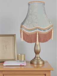 Traditional Duck Egg Blue Fabric Lampshade, Handmade For Table Lamp Bases Floor Standard Shades Ceiling Pendants & Wall Lights - thumbnail 1