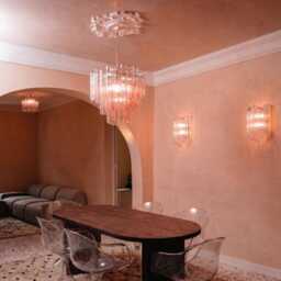 Murano Chandelier Tronchi - Handblown Italian Glass Lighting, Pendant Lamp - thumbnail 3