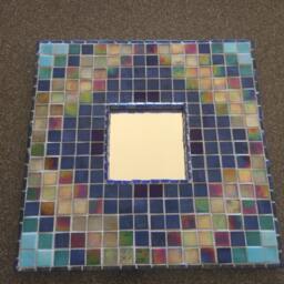 Blue & Grey Southwest Mirror - thumbnail 4