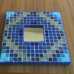 Blue & Grey Southwest Mirror - thumbnail 3