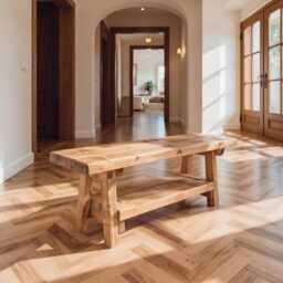 Vora Rustic Bench For Entryway - thumbnail 3