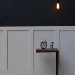 Konk ??? Cantilever Side Table - Small [Walnut] Bespoke Sizes Available Steel Industrial Corner Stand, Modern Bedside Table, Plant Stand - thumbnail 2