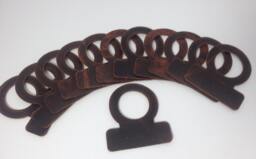 Bison Leather Wine Bottle Labels