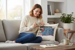 Washington State Pillow With Feather Insert - thumbnail 1