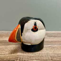 Ceramic Puffin Plant Pot Planter Indoor Animal Pots Home Seaside Coastline Living Bathroom - thumbnail 3