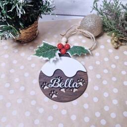 Personalized Dog Christmas Bauble Custom Pet Tree Decor - thumbnail 3
