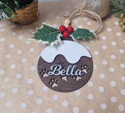 Personalized Dog Christmas Bauble Custom Pet Tree Decor - thumbnail 1