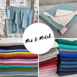 "Linen Baby Blanket ""Mix & Match"