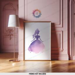 Girls Princess Nursery Prints - Set Of 3 Pink Posters - Kids Print Room Wall Art Bedroom Decor Playroom Artwork Gifts - thumbnail 3