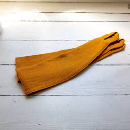 Amber Yellow Heavy Linen Curtain Tie Back - 1 Pcs - Weight. Linen Holdback. Curtain Holder. Fabric Hook - thumbnail 3