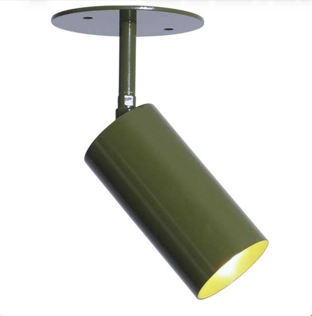 Brass Monopoint Ceiling Lamp Modern Flush Mount Spotlight, 40 Degree Tilt - image 1