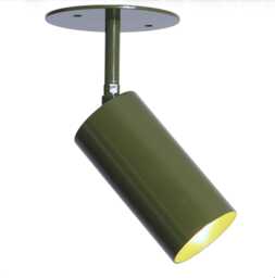 Brass Monopoint Ceiling Lamp Modern Flush Mount Spotlight, 40 Degree Tilt