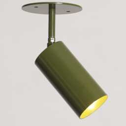 Brass Monopoint Ceiling Lamp Modern Flush Mount Spotlight, 40 Degree Tilt - thumbnail 3