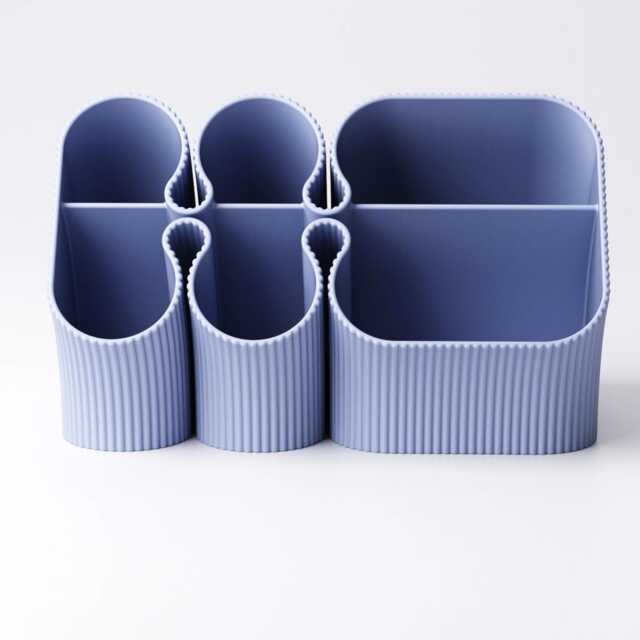 Large Desk Organiser - Multi-Compartment Tidy 19 Colours New Job Gift UK Made - image 1