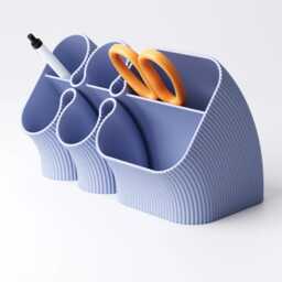 Large Desk Organiser - Multi-Compartment Tidy 19 Colours New Job Gift UK Made - thumbnail 4
