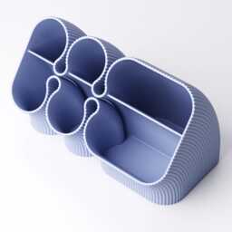 Large Desk Organiser - Multi-Compartment Tidy 19 Colours New Job Gift UK Made - thumbnail 3