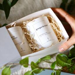 Winter Candle Collection Christmas Pine, Gingerbread, Cosy Winter. Natural Soy Candle Gift Set Box Gifts - thumbnail 2