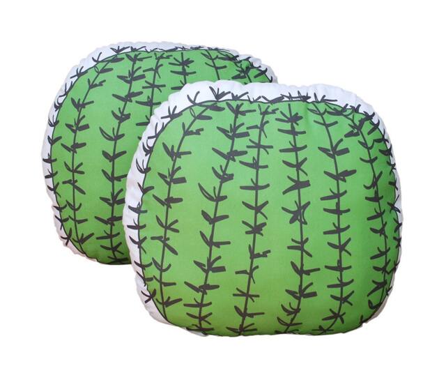 Cactus Pillow Big Ball 2 Sided Cotton Size 45cm In.18 Cushion Stuffed Poliester - image 1