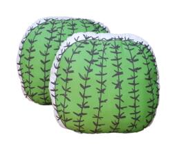 Cactus Pillow Big Ball 2 Sided Cotton Size 45cm In.18 Cushion Stuffed Poliester - thumbnail 1