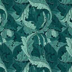 William Morris, Acanthus, Clarke & Clarke, Arts Crafts, Teal, Jacquard Woven Cotton Mix Cushion Cover, Throw Pillow Home Decor - thumbnail 2