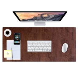 Vegan Cork Desk Mat Personalized Office Protector Pad - 31.5 X 15.7 In