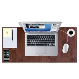 Vegan Cork Desk Mat Personalized Office Protector Pad - 31.5 X 15.7 In - thumbnail 2