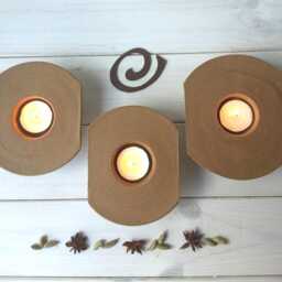 Ceramic Tealight Cup, Tea Light Holder, Shabbat Candle Handmade Table Decor, Dinner Holders, Pottery Lovers Gift - thumbnail 3