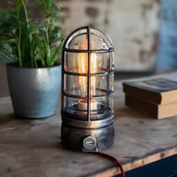 The Cage Lamp - Tap To Dim With Edison Bulb Vintage Industrial Steampunk Style - thumbnail 1